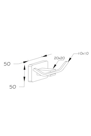 Quadratischer, mattschwarzer Doppel-Kleiderbügel + deckelloser Papierhalter + runder Handtuchhalter, Badezimmer-Set PRA-7026238-6078 - 9