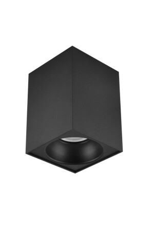 Quadratischer, oberflächenmontierter LED-Spot, 5 Watt, Gu10-Sockel, schwarzes Gehäuse, 4000 K MOL052SQUAREBLACK4000K - 3