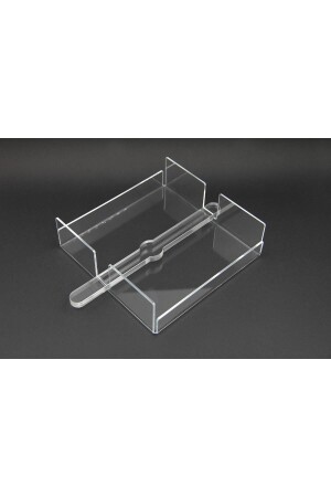 Quadratischer Serviettenhalter aus transparentem Plexiglas Badezimmer-Organizer 18x18 cm 3 mm - 3