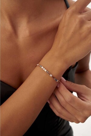 Quadratisches Diamantarmband - 3