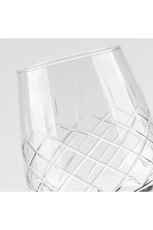 Quadratisches handdekoriertes Wasserset aus geschliffenem Glas, 61-teilig, für 12 Personen P66S4640 - 2