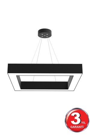 Quattro (schwarzes Gehäuse, weißes Licht) Moderner LED-Kronleuchter mit LED, Wohnzimmer, Küche, Wohnschlafzimmer, Pendelleuchte Quattro-S65 - 7