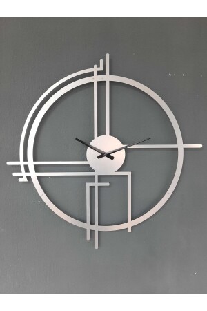 Querencia Metal Gümüş - Silver Duvar Saati 1,5 Mm Kalınlık 75x75 Cm querencia75 - Gowpenart