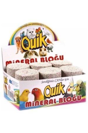 Quik Mineral Block Schnabelstein für Vögel, 2 Stück - 1