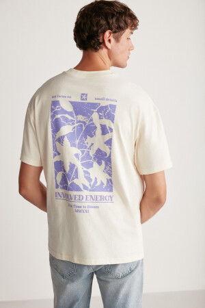 Quıncy Regular Vanilya Tekli T-shirt QUINCY01042023 - 6