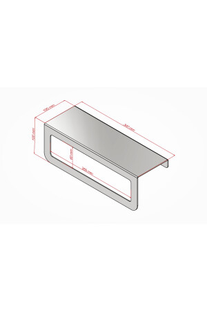 Raf Metal Havlu Askısı, Mutfak Banyo Raflı Havluluk, Metal Baharatlık Rafı Siyah TSRU0001 - 4