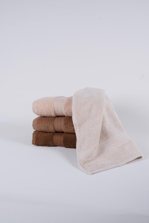 Rainbow 100 % Baumwolle, extra weiche Brauntöne, Set mit 4 Hand-/Gesichtstüchern (4 x 50 x 90 cm), 201-001-BNK-RNB00002 - 4