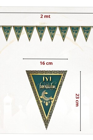 Ramadan-Dekoration, 4er-Set, Willkommens-Ramadan-Schriftzug, religiöser islamischer Ramadan-Banner, Raum-Veranstaltungsort, Iftar-Ballon-Ornament - 6