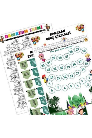 Ramadan-Geschenk-Aktivitätsset für Kinder, 3-teilig, alle Altersgruppen - 5