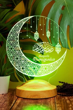 Ramadan-Geschenk Kandilli – Happy Ramadan, Halbmond- und Öllampe, LED-Lampe – Ramadan-LED-Licht - 5