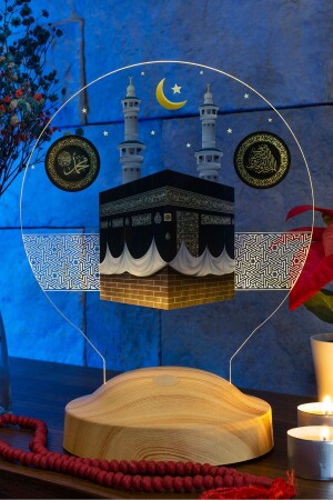 Ramadan-Geschenk – religiöses Geschenk mit Kaaba-Visualisierung – Kaaba-LED-Lampe – religiöses Geschenk für Mutter-LED-Lampe - 8