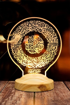 Ramadan-Geschenk – Surah Fatiha – Arabische Surah Fatiha, geschriebenes religiöses Geschenk, LED-Lampe - 5