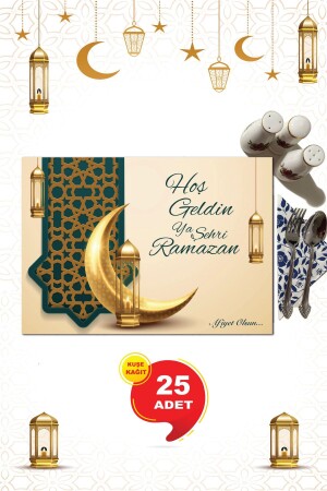 Ramadan – Iftar-Sahur-Service-Präsentation, fettdichtes Papier – amerikanisches Tischset, Einwegpapier - 2