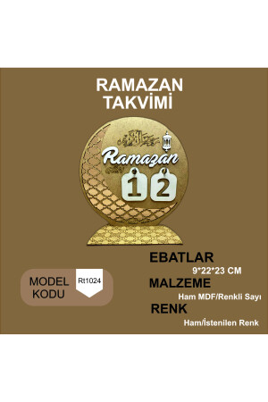 Ramadan-Kalender aus Holz, Ramadan-Dekoration - 2