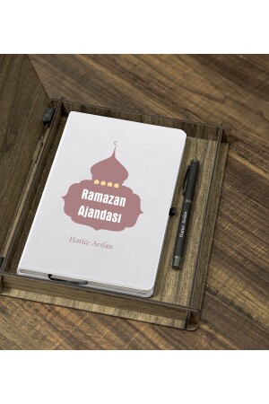 Ramadan-Kalender und Stift-Set mit personalisierter, mit Namen bedruckter Holzbox – 1 - 1