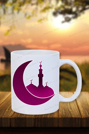 Ramadan Lila Halbmond entworfene Geschenktasse/Teekaffee/Brudertasse/Freundetasse - 1