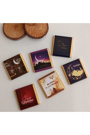 Ramadan-Schokolade – Iftar-Dinner-Geschenkschokolade 25 Stück - Beyaz Gelincik Tasarım