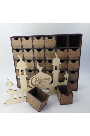 Ramadan-Special aus Holz für Kinder (Happy Ramadan Holiday), Überraschungsgeschenkbox mit Schubladen - 2