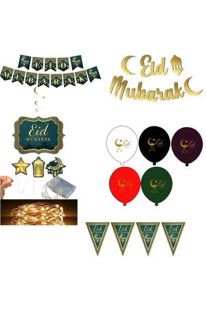 Ramadan-Themen-Eid-Mubarak-Dekorationsset, 6er-Set, Modell 1 - 2