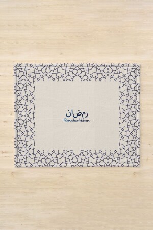 Ramadan-Tischset/Stoffserviette/Präsentationsserviette/schmutzabweisend – waschbarer Mikrokammstoff - Filamente