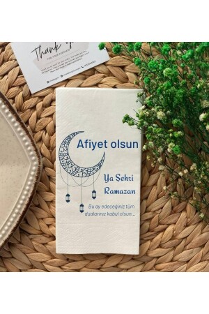 Ramazan Ayı Sofralarınızı Renklendirin Konuşan Peçete 20li - Rima Tasarım