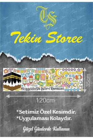 Ramazan Ayı Temalı Süsleme 122 Parça- Kabe Ve Ramazan Figürleri Sticker Seti Ramazan Süsleri - 4