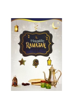 Ramazan Dekorları Hoşgeldin Ramazan Yazlı Asmalı Tavan Süs - 1