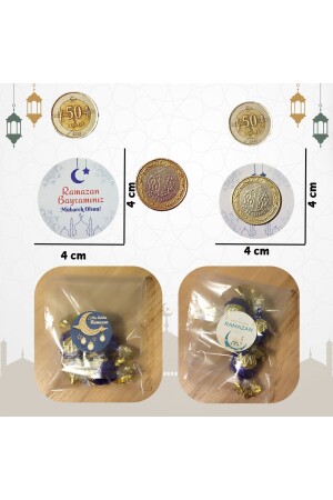 Ramazan Hediye Etiketleri (STİCKER) MAT BASKI - 24lü- 4 Cm X 4 Cm - 5