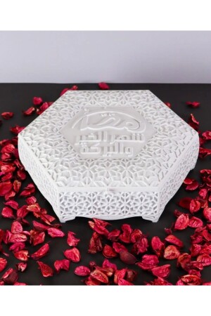 ramazan iyilik bareket aydır arapça yazısı özel kuruyemiş şeker kutsu plastik hediye kutusu içi boş - 1