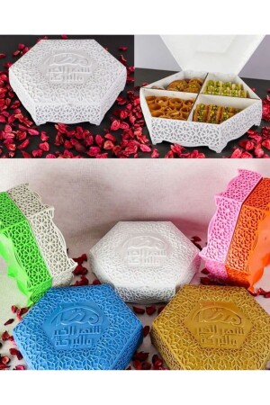 ramazan iyilik bareket aydır arapça yazısı özel kuruyemiş şeker kutsu plastik hediye kutusu içi boş - 5