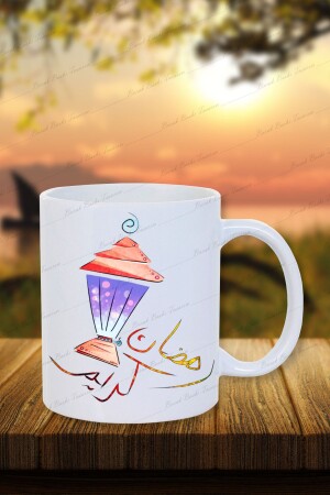 Ramadan-Motiv gestaltete Geschenktasse/Teekaffee/Brudertasse/Freundetasse - Burak Baskı Tasarım