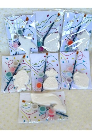 Random Taş Boyama Seti - Kendin Yap- Dıy- Doğum Günü Hediyesi- Etkinlik-Tatil Hediyesi- 10Adet - 7Nisan