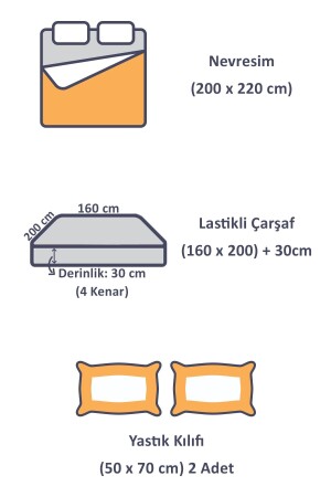 Ranforce Çift Kişilik Lastikli Çarşaflı Nevresim Takımı Kare Siyah CC1761p - 11