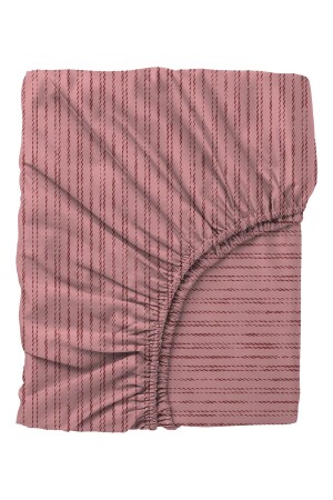 Ranforce Doppelbett-Bettbezug-Set mit elastischen Laken, Antique Dusty Rose CC1761p - 8