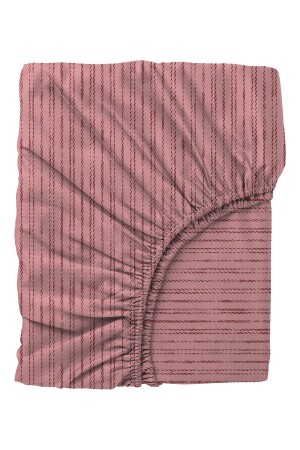 Ranforce Doppelbett-Bettbezug-Set mit elastischen Laken, Antique Dusty Rose CC1761p - 5