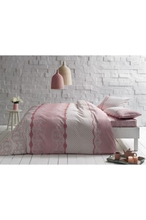 Ranforce Doppelbett-Bettbezug-Set Sally Pink 60179024 - 1