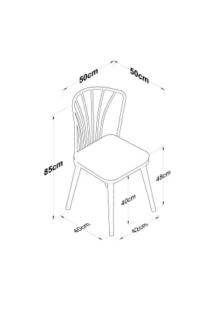 Rani Jc102 Mutfak Masa Sandalye Takımı Sepet Ceviz - Beyaz - 3