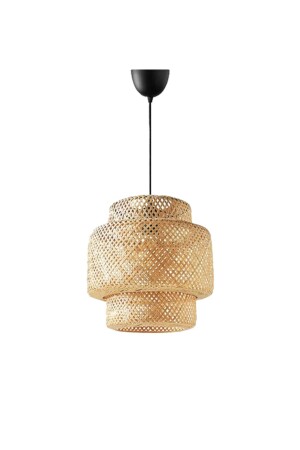 Rattan 30 cm Avize Bambu-İskandinav-Bohem-Modern Aydınlatma - 3