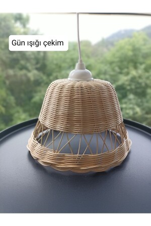 Rattan Avize Hasır Bambu Örgü AVZ0001 - 3