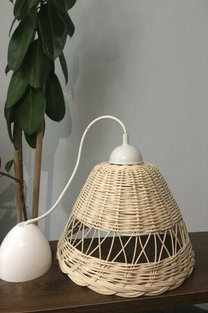 Rattan Avize Hasır Bambu Örgü AVZ0001 - 7