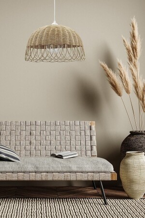 Rattan Bambu Hasır Avize cgghjjskgbfv - MAJESTE TASARIM