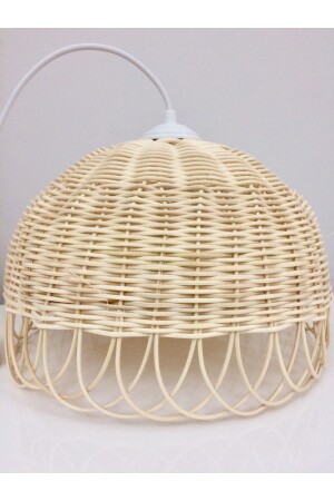 Rattan Bambu Hasır Avize (DUY DAHİL) 35x25 Cm FND30x20 - 2