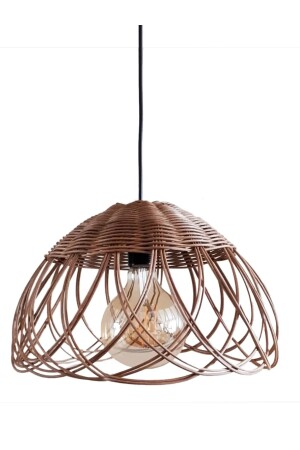 , Rattan, Bambu, Hasır Sarkıt Avize 35 Cm ISKANDINAVDEC2023007 - 5