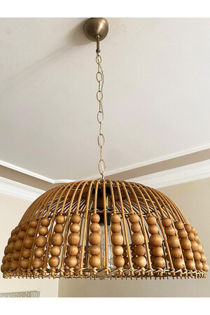 Rattan, Bambu, Hasır Sarkıt Avize Çap: 40 Cm bel083 - 6