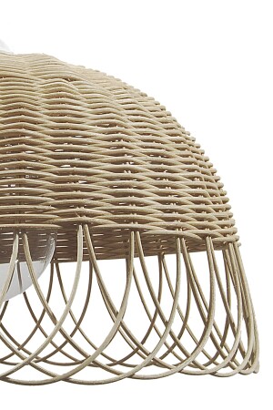 Rattan, Bambu, Hasır Sarkıt Avize Doğal Bambu Çap 30 Cm bel0029 - 7