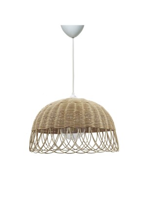 Rattan, Bambu, Hasır Sarkıt Avize Doğal Bambu Çap 30 Cm bel0029 - 3