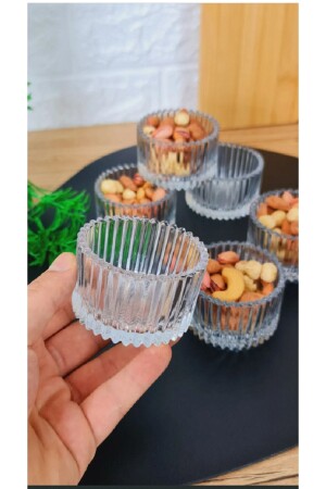 (م.ن.ز-رايان السلطان) 6 قطع كأس خفيفة زجاجية عرض كأس (ماغنوليا) - Alg Home