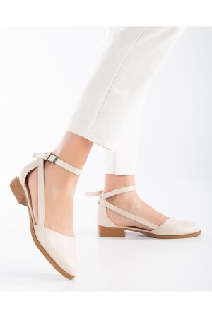 Rayna Hautschuhe mit niedrigem Absatz Beige - 4