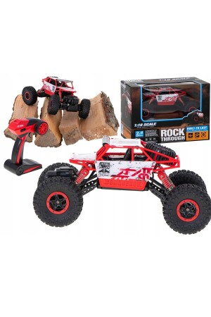 R-c 1:18 Rock Crawler 4x4 Wd Uzaktan Kumandalı Araba Buggy Jeep - Kırmızı dtyeu36 - 7