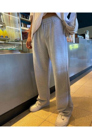 RE7EDİ Unisex baggy şeritli iki iplik oversize eşofman pantolon - 1